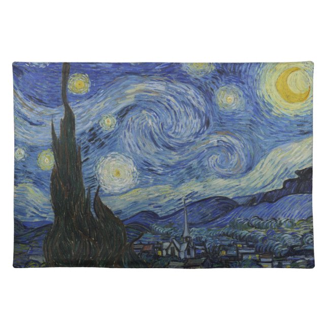 Vincent Van Gogh Starry Night  MoJo Placemat (Front)