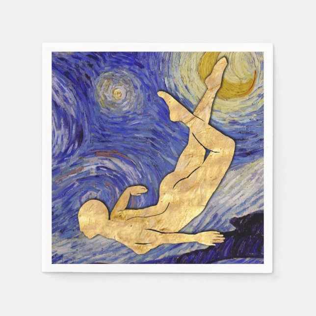 Vincent Van Gogh Starry Night Napkins (Front)
