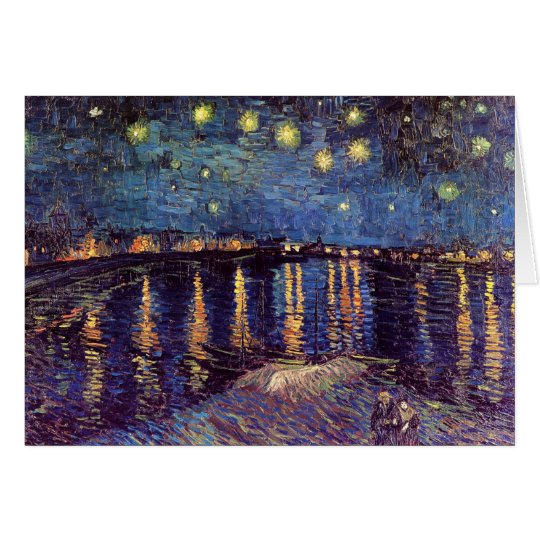 Vincent Van Gogh - Starry Night on Rhone Card