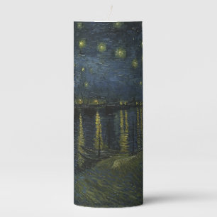 Vincent van Gogh - Starry Night on the Rhone Pillar Candle
