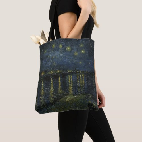 Vincent van Gogh _ Starry Night on the Rhone Tote Bag