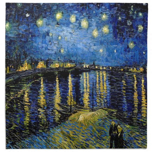 Vincent Van Gogh Starry Night Over The Rhone 1888 Napkin