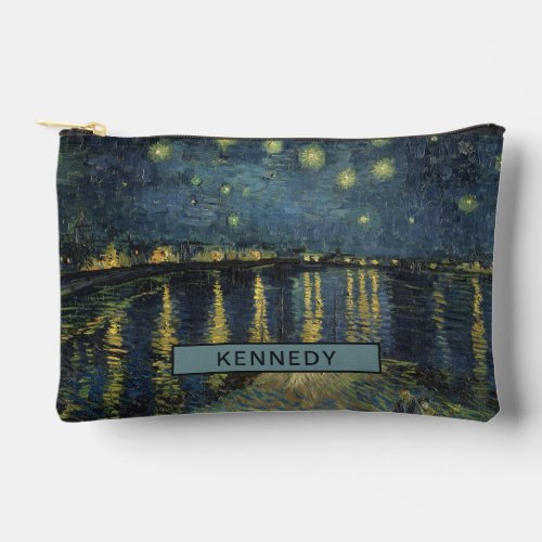 Vincent van Gogh  Starry Night Over the Rhone Accessory Pouch