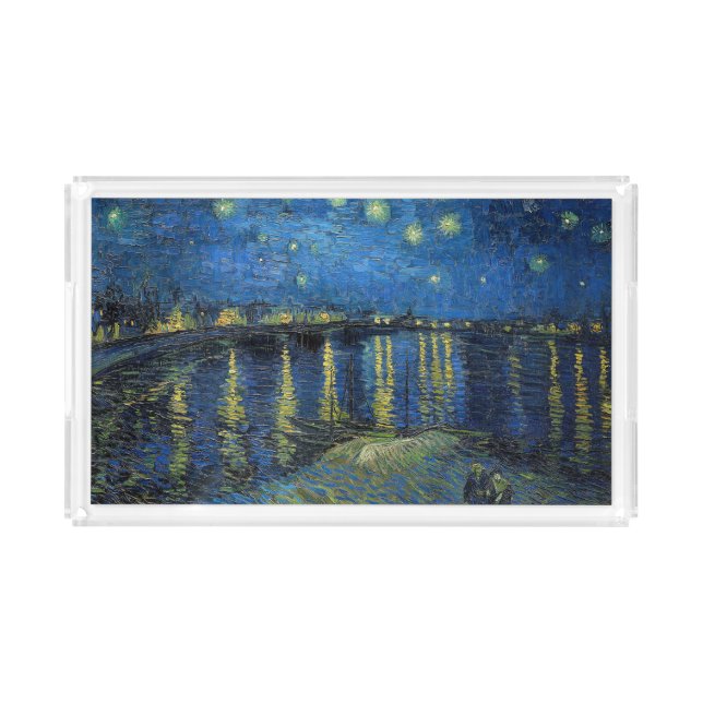 Vincent van Gogh - Starry Night Over the Rhone Acrylic Tray (Front)