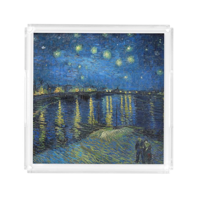 Vincent van Gogh - Starry Night Over the Rhone Acrylic Tray (Front)