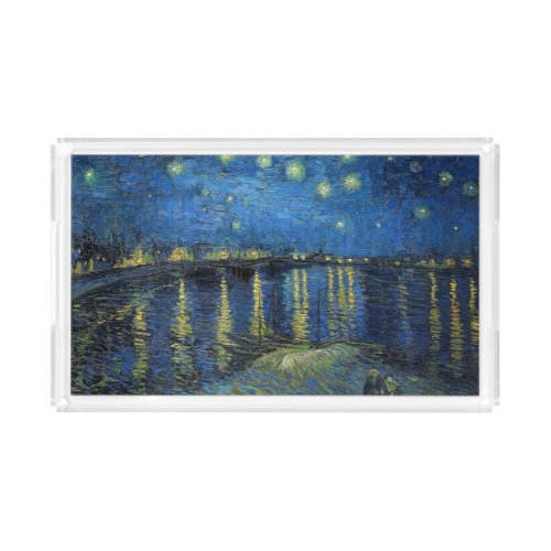 Vincent van Gogh _ Starry Night Over the Rhone Acrylic Tray