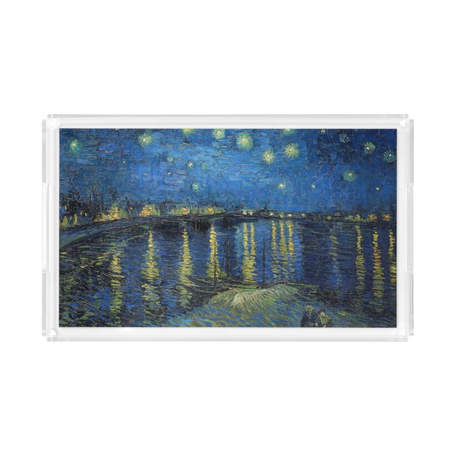 Vincent van Gogh - Starry Night Over the Rhone Acrylic Tray (Front)