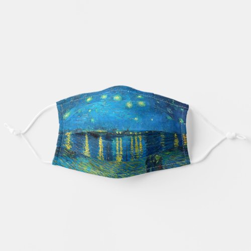 Vincent Van Gogh Starry Night Over The Rhone Adult Cloth Face Mask