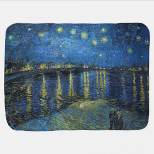 Vincent van Gogh - Starry Night Over the Rhone Baby Blanket