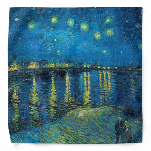 Vincent Van Gogh Starry Night Over the Rhone Bandana