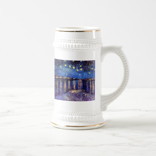 Vincent Van Gogh - Starry Night Over The Rhone Beer Stein (Right)