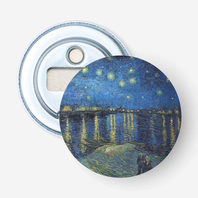 Vincent van Gogh - Starry Night Over the Rhone Bottle Opener (Front)