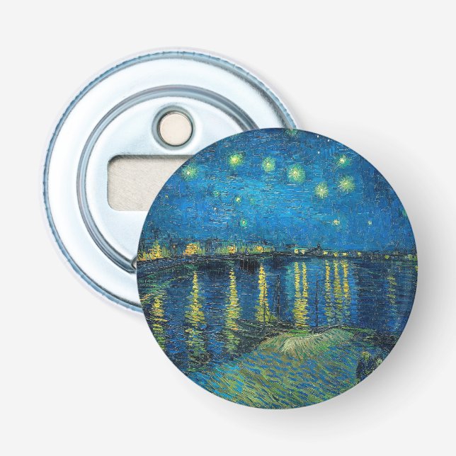 Vincent Van Gogh Starry Night Over the Rhone Bottle Opener (Front)
