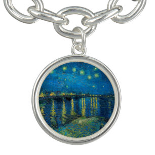 Vincent Van Gogh Starry Night Over the Rhone Bracelet
