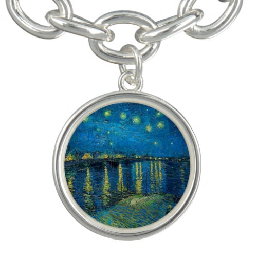 Vincent Van Gogh Starry Night Over the Rhone Bracelet