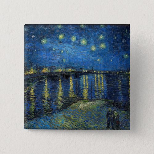 Vincent van Gogh _ Starry Night Over the Rhone Button