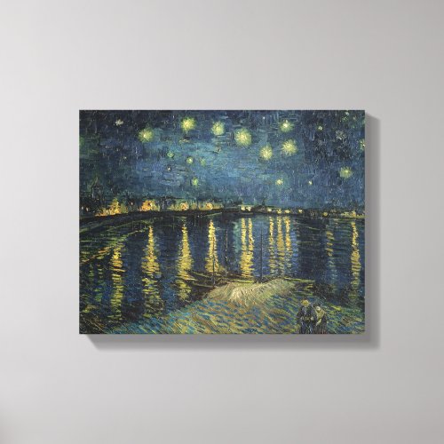 Vincent van Gogh  Starry Night Over the Rhone Canvas Print