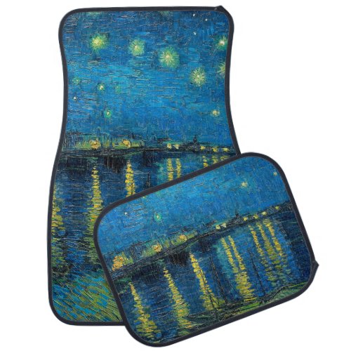 Vincent Van Gogh Starry Night Over the Rhone Car Floor Mat
