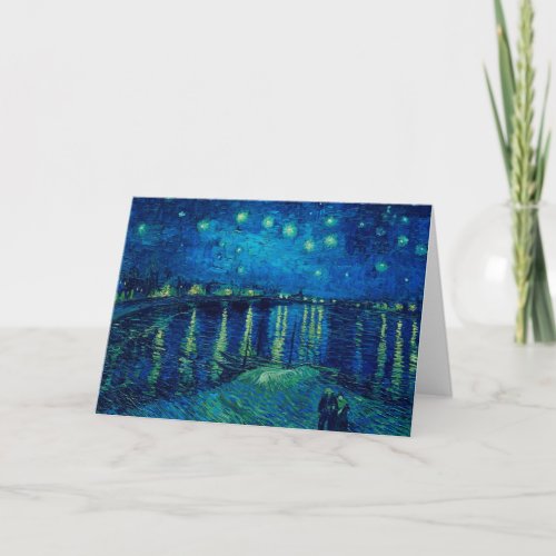 Vincent Van Gogh _ Starry Night over the Rhone Card