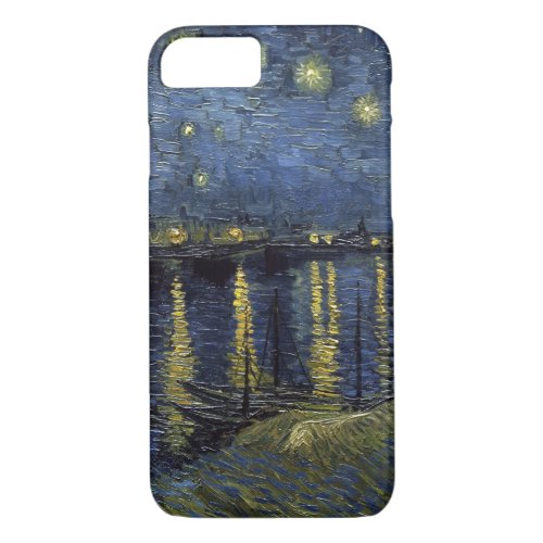 Vincent van Gogh Starry Night over the Rhone iPhone 87 Case