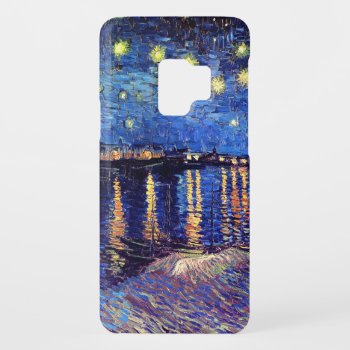 Vincent Van Gogh - Starry Night Over The Rhone Case-mate Samsung Galaxy S9 Case by ArtLoversCafe at Zazzle
