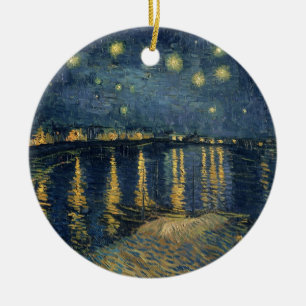 Vincent van Gogh Starry Night Over the Rhone Ceramic Ornament