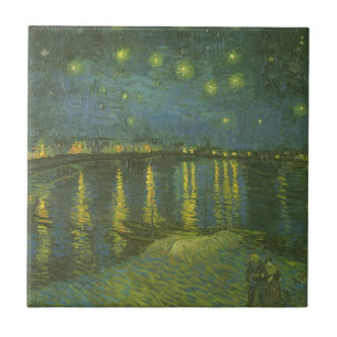 Vincent van Gogh - Starry Night Over the Rhone Ceramic Tile