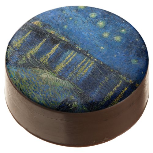 Vincent van Gogh _ Starry Night Over the Rhone Chocolate Covered Oreo