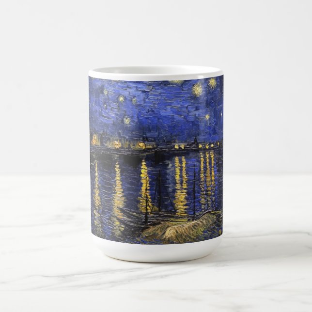 Vincent Van Gogh Starry Night Over The Rhone Coffee Mug (Center)