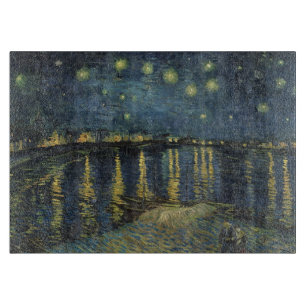 Vincent van Gogh Starry Night Over the Rhone Cutting Board
