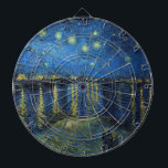 Vincent van Gogh - Starry Night Over the Rhone Dart Board<br><div class="desc">Starry Night Over the Rhone / Nuit etoilee sur le Rhone - Vincent van Gogh,  Oil on Canvas,  1888,  Arles</div>