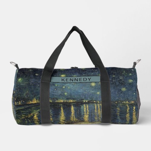 Vincent van Gogh  Starry Night Over the Rhone Duffle Bag