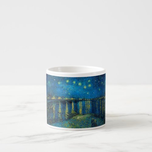 Vincent Van Gogh Starry Night Over the Rhone Espresso Cup
