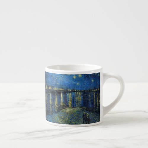 Vincent van Gogh _ Starry Night Over the Rhone Espresso Cup