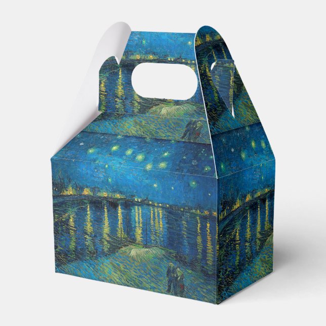 Vincent Van Gogh Starry Night Over the Rhone Favor Boxes (Front Side)