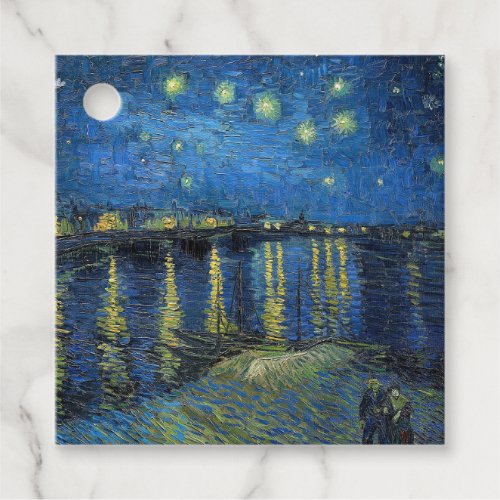 Vincent van Gogh _ Starry Night Over the Rhone Favor Tags