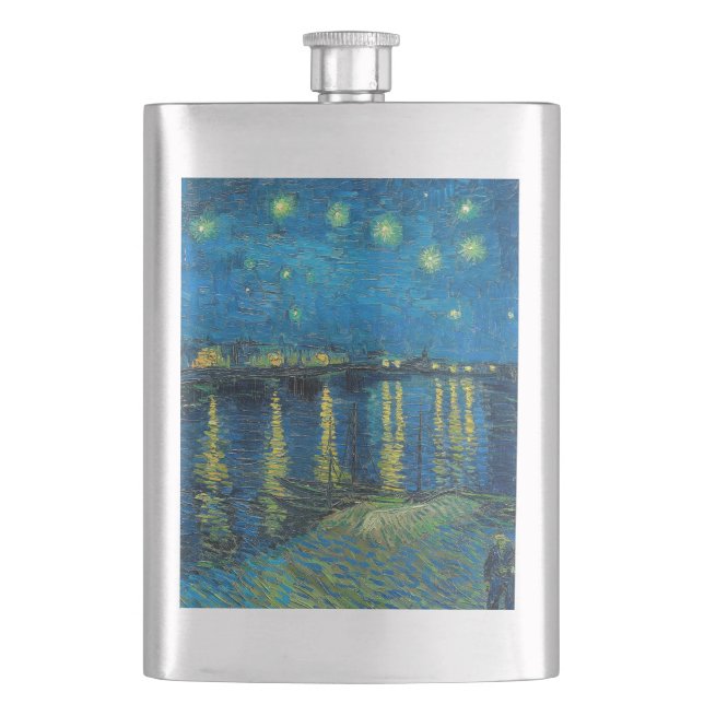 Vincent Van Gogh Starry Night Over the Rhone Flask (Front)