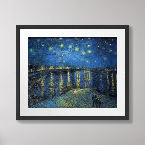 Vincent van Gogh _ Starry Night Over the Rhone Framed Art