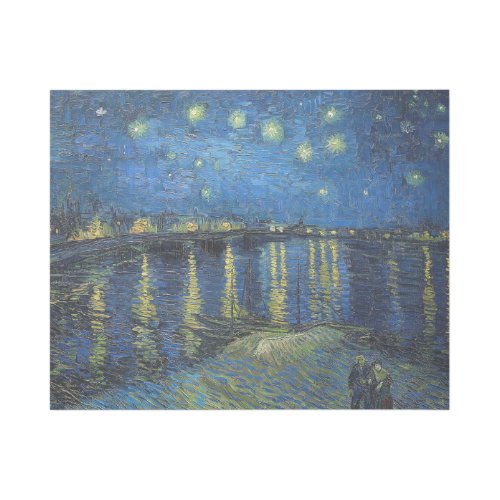 Vincent van Gogh _ Starry Night Over the Rhone Gallery Wrap