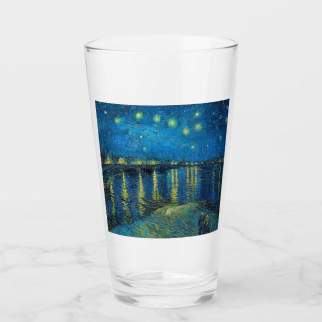 Vincent Van Gogh Starry Night Over the Rhone Glass (Front)