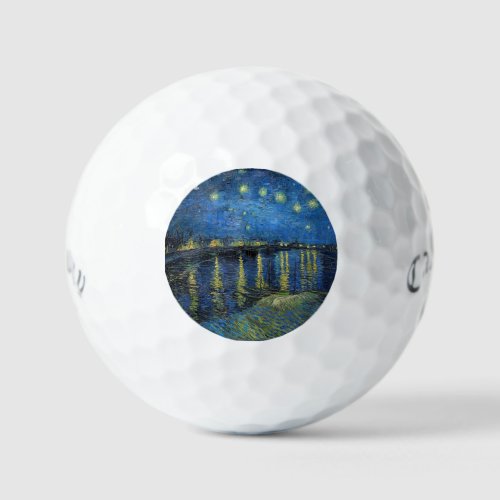 Vincent van Gogh _ Starry Night Over the Rhone Golf Balls