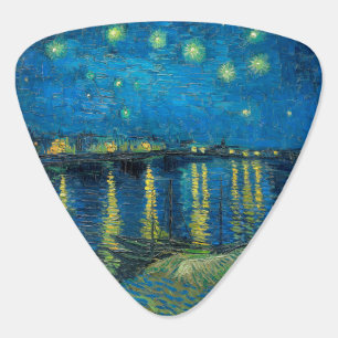Vincent Van Gogh Starry Night Over the Rhone Guitar Pick