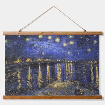 Vincent Van Gogh Starry Night Over The Rhone Hanging Tapestry by artfoxx at Zazzle