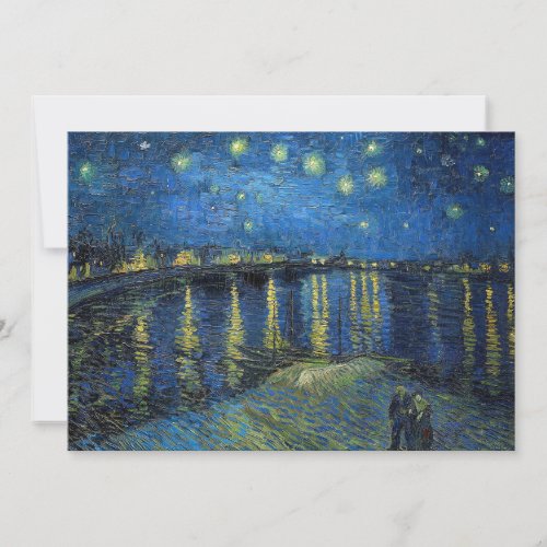 Vincent van Gogh _ Starry Night Over the Rhone Invitation