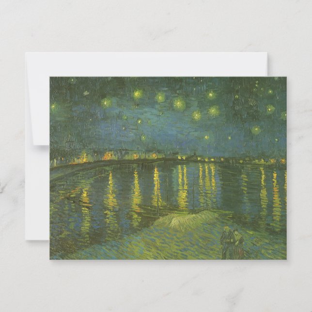 Vincent van Gogh - Starry Night Over the Rhone Invitation (Front)