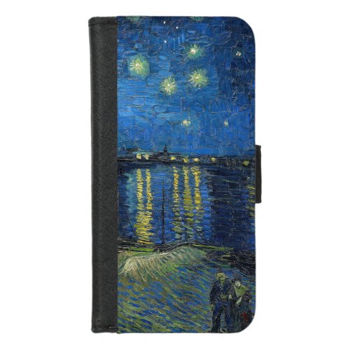 Vincent van Gogh _ Starry Night Over the Rhone iPhone 87 Wallet Case