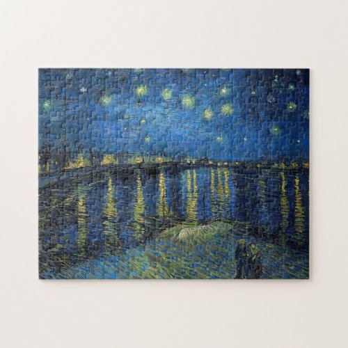 Vincent van Gogh _ Starry Night Over the Rhone Jigsaw Puzzle