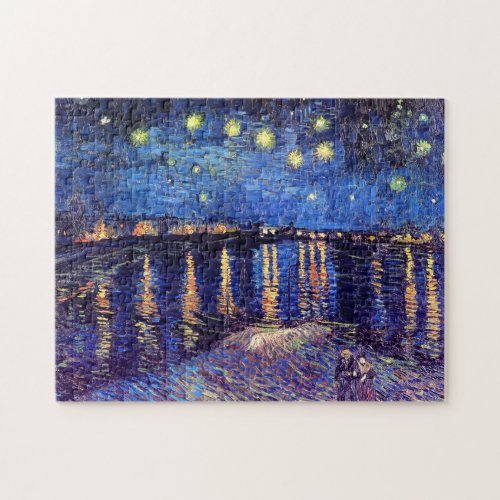 Vincent Van Gogh _ Starry Night Over The Rhone Jigsaw Puzzle