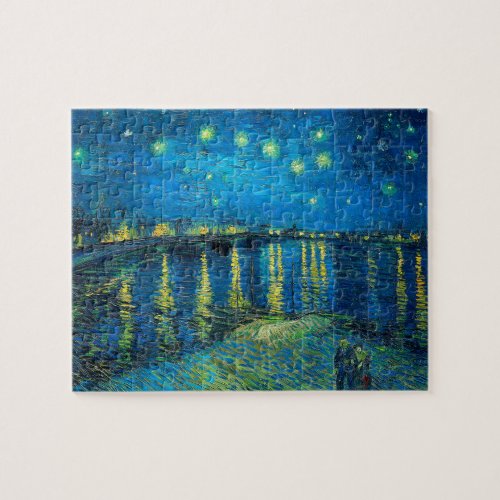 Vincent Van Gogh Starry Night Over The Rhone Jigsaw Puzzle