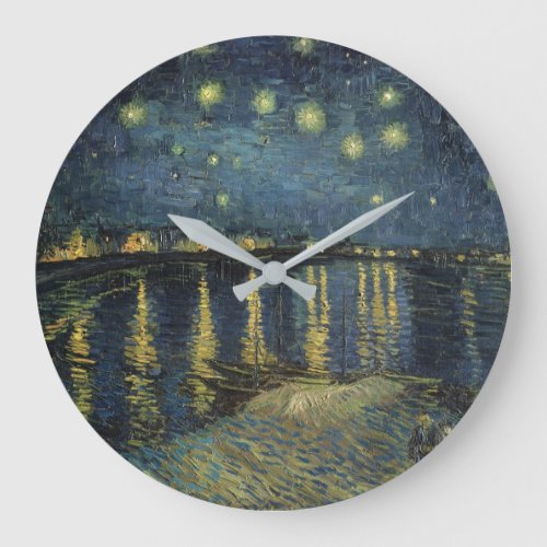 Vincent van Gogh  Starry Night Over the Rhone Large Clock